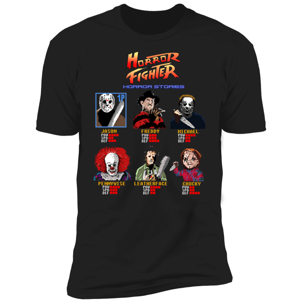 T-Shirts Black / X-Small Horror Fighter Men's Premium T-Shirt
