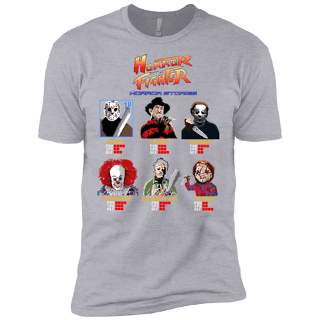 T-Shirts Heather Grey / X-Small Horror Fighter Men's Premium T-Shirt