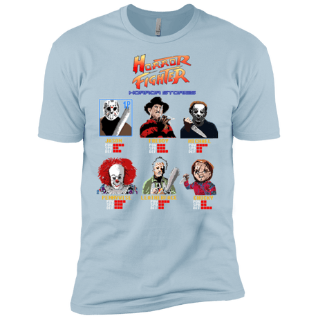 T-Shirts Light Blue / X-Small Horror Fighter Men's Premium T-Shirt