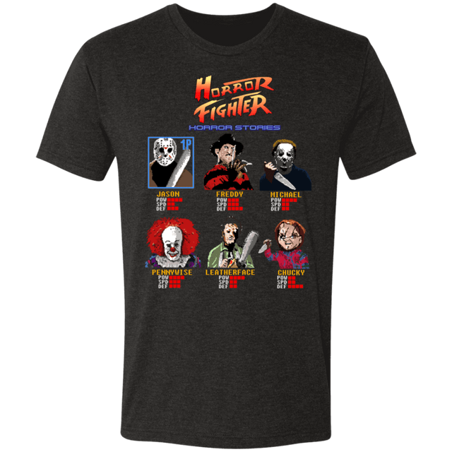 T-Shirts Vintage Black / S Horror Fighter Men's Triblend T-Shirt