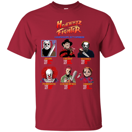 T-Shirts Cardinal / Small Horror Fighter T-Shirt