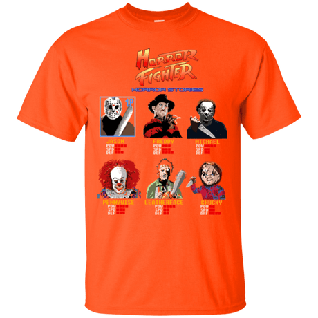 T-Shirts Orange / Small Horror Fighter T-Shirt