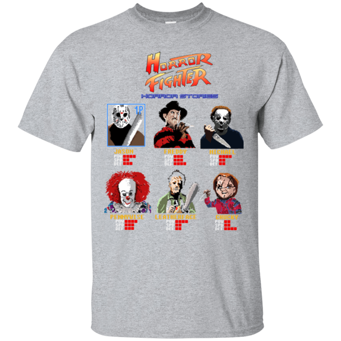 T-Shirts Sport Grey / Small Horror Fighter T-Shirt