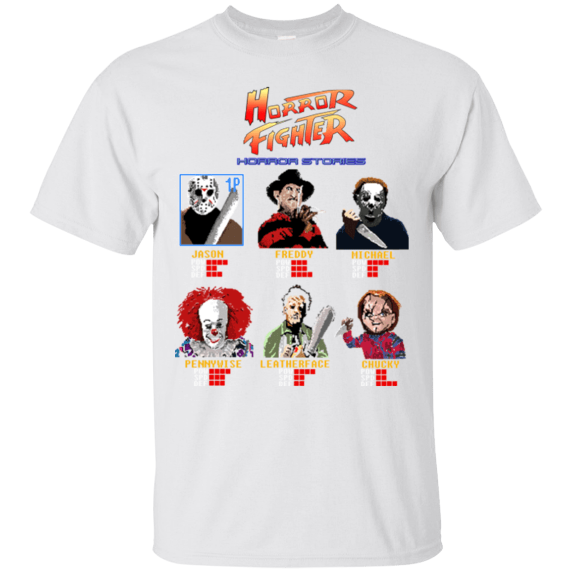 T-Shirts White / Small Horror Fighter T-Shirt