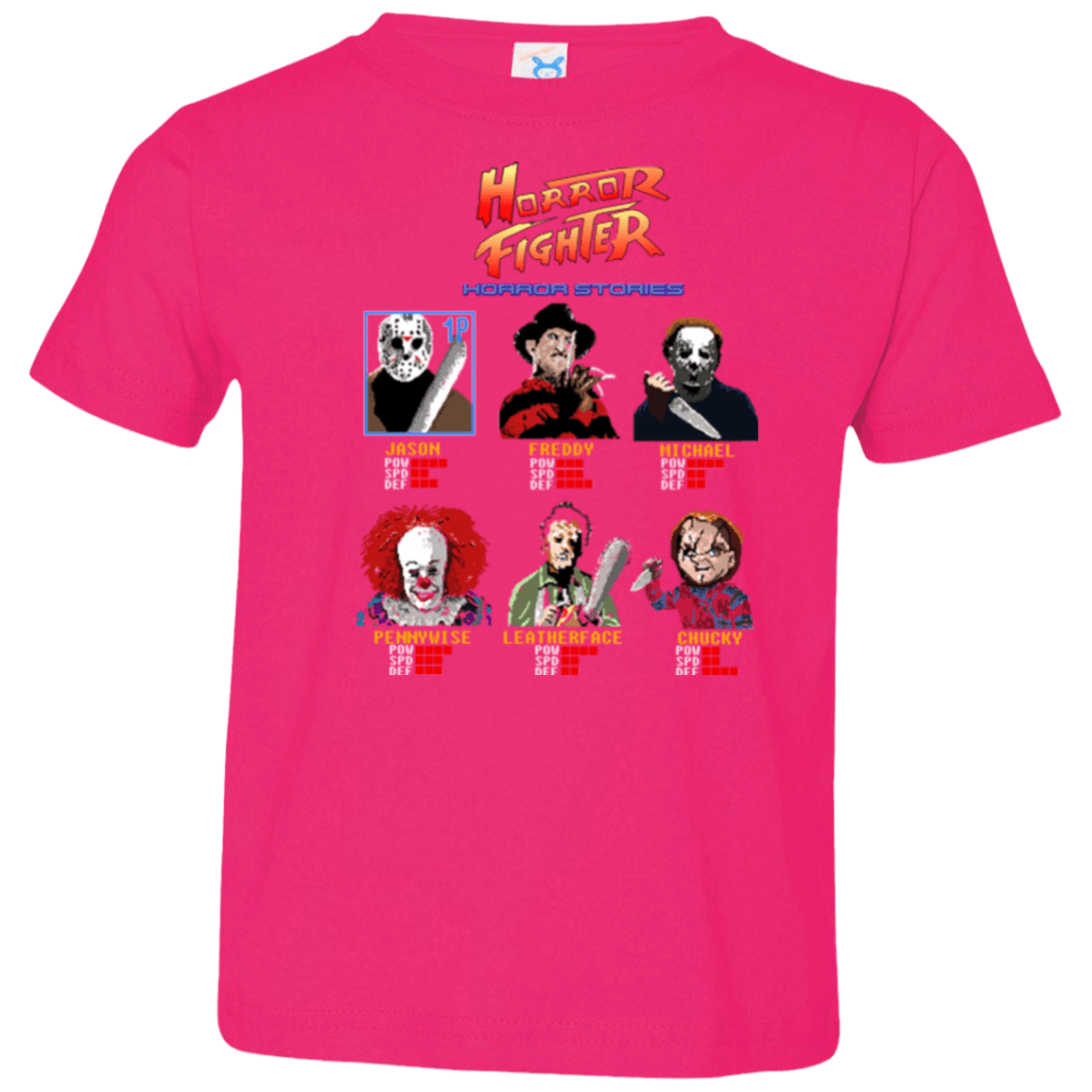 T-Shirts Hot Pink / 2T Horror Fighter Toddler Premium T-Shirt