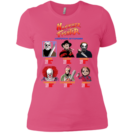 T-Shirts Hot Pink / X-Small Horror Fighter Women's Premium T-Shirt