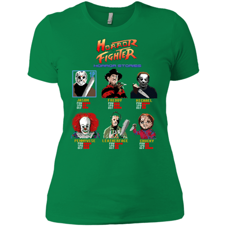 T-Shirts Kelly Green / X-Small Horror Fighter Women's Premium T-Shirt