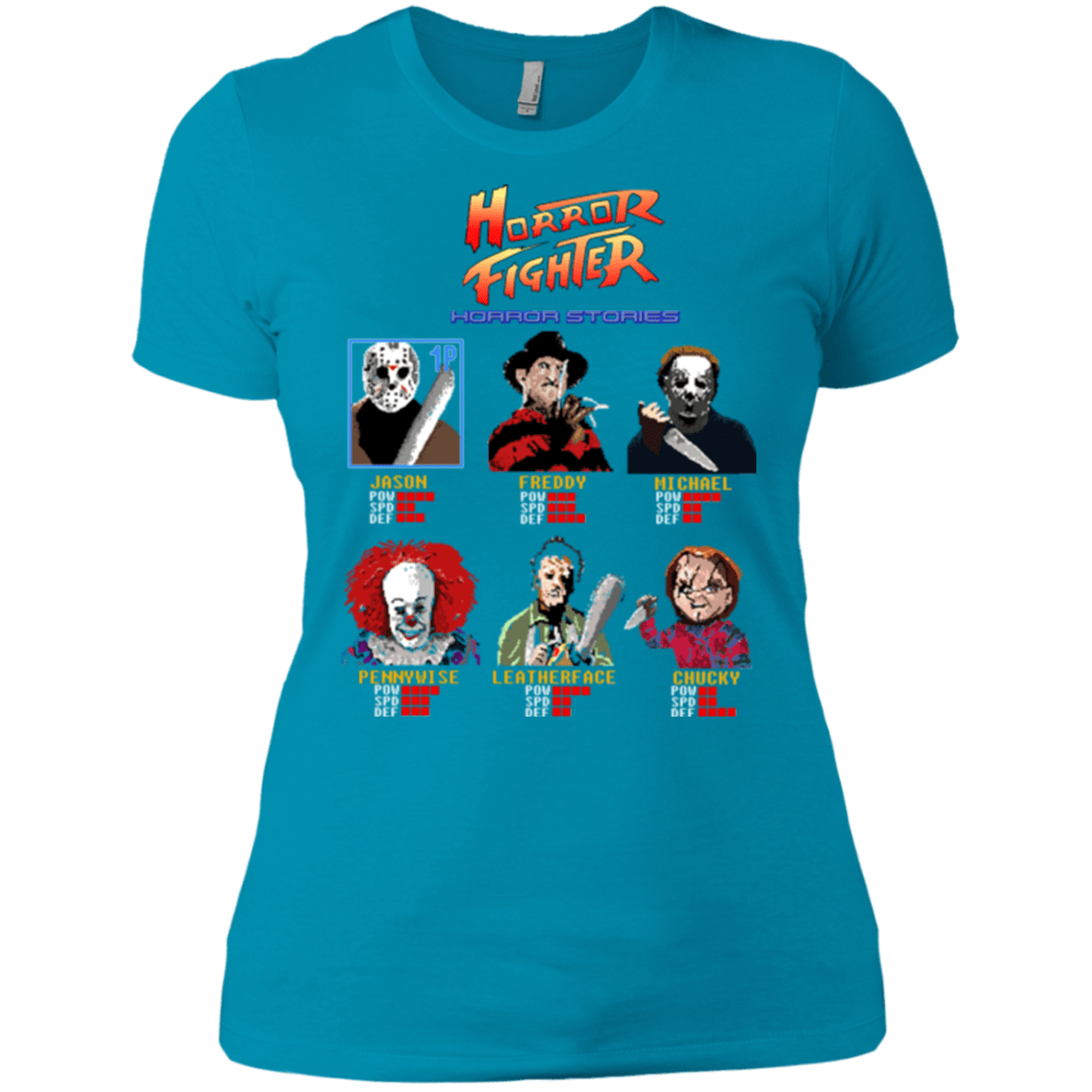 T-Shirts Turquoise / X-Small Horror Fighter Women's Premium T-Shirt