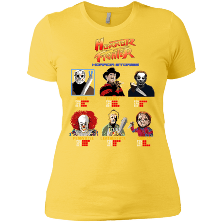 T-Shirts Vibrant Yellow / X-Small Horror Fighter Women's Premium T-Shirt