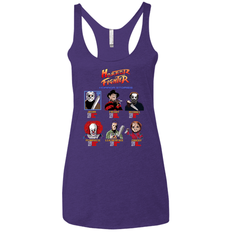 T-Shirts Purple / X-Small Horror Fighter Women's Triblend Racerback Tank