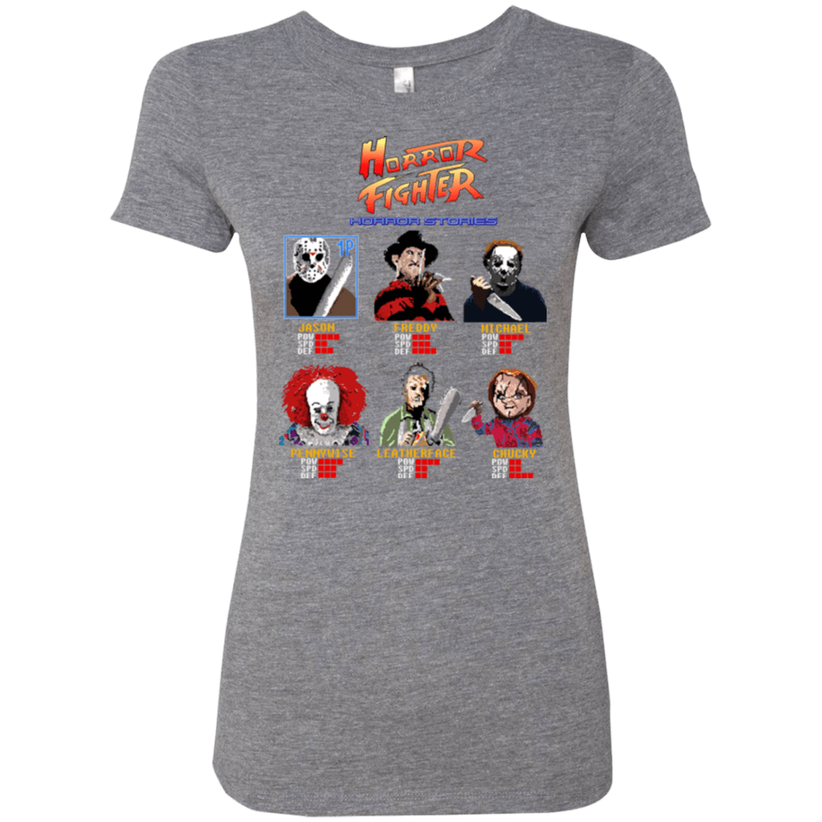 T-Shirts Premium Heather / Small Horror Fighter Women's Triblend T-Shirt