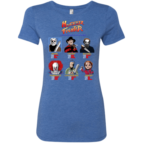 T-Shirts Vintage Royal / Small Horror Fighter Women's Triblend T-Shirt