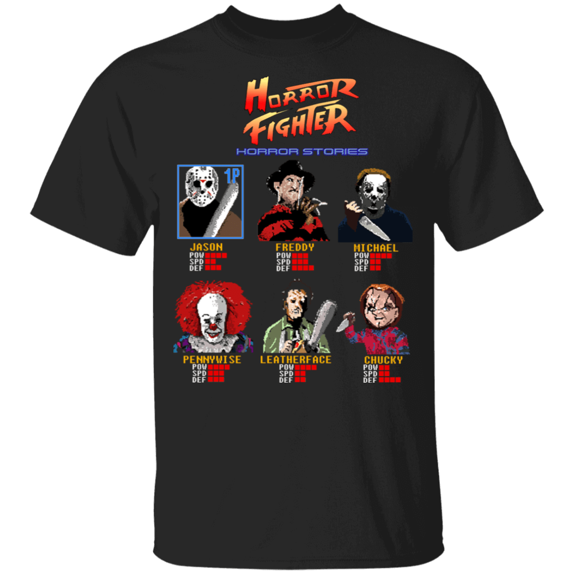 T-Shirts Black / YXS Horror Fighter Youth T-Shirt