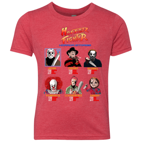 T-Shirts Vintage Red / YXS Horror Fighter Youth Triblend T-Shirt