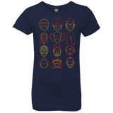 T-Shirts Midnight Navy / YXS HORROR HEADS Girls Premium T-Shirt