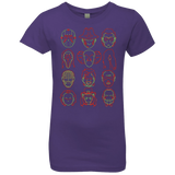 T-Shirts Purple Rush / YXS HORROR HEADS Girls Premium T-Shirt