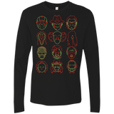 T-Shirts Black / Small HORROR HEADS Men's Premium Long Sleeve