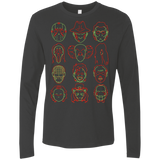 T-Shirts Heavy Metal / Small HORROR HEADS Men's Premium Long Sleeve