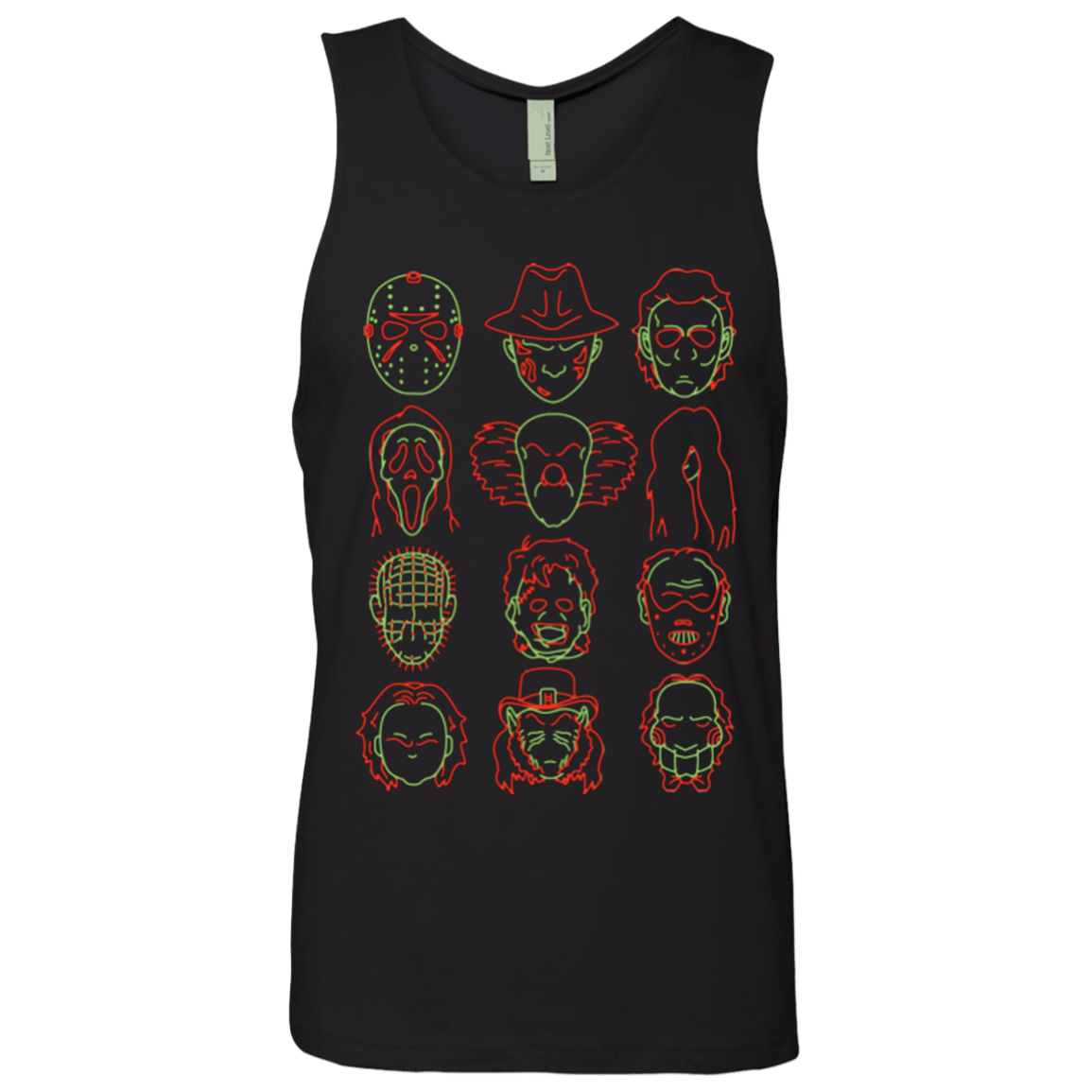 T-Shirts Black / Small HORROR HEADS Men's Premium Tank Top