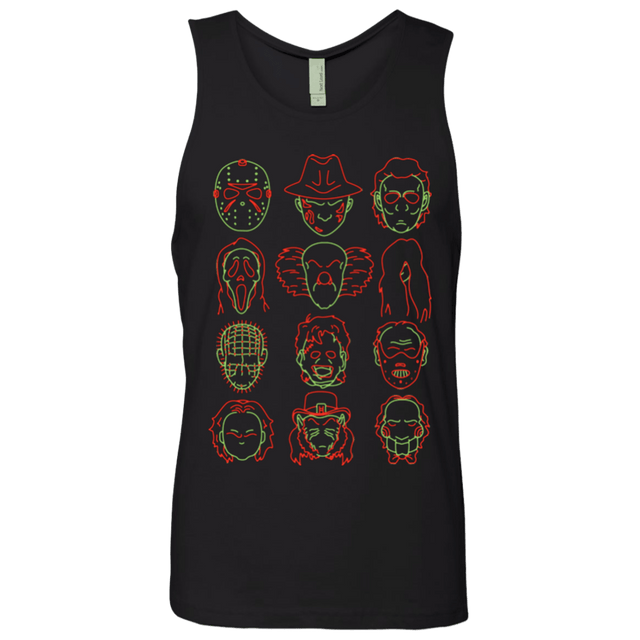 T-Shirts Black / Small HORROR HEADS Men's Premium Tank Top