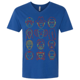 T-Shirts Royal / X-Small HORROR HEADS Men's Premium V-Neck