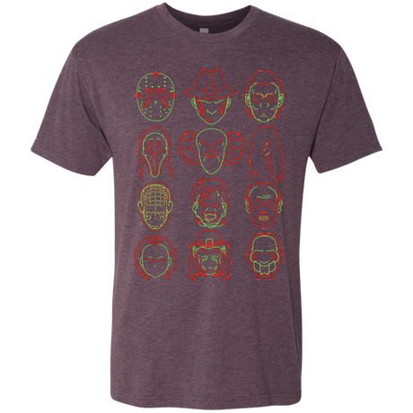 T-Shirts Vintage Purple / Small HORROR HEADS Men's Triblend T-Shirt