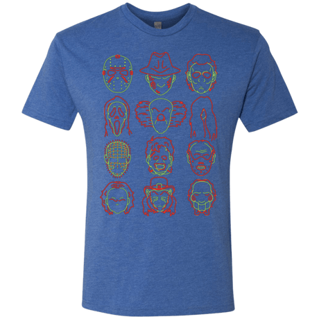 T-Shirts Vintage Royal / Small HORROR HEADS Men's Triblend T-Shirt