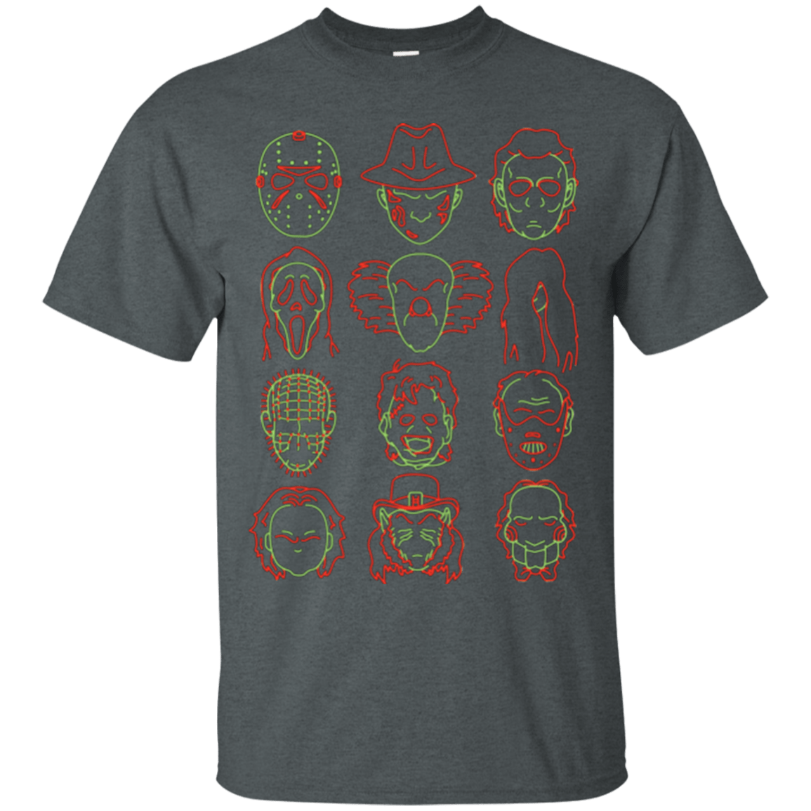 T-Shirts Dark Heather / Small HORROR HEADS T-Shirt