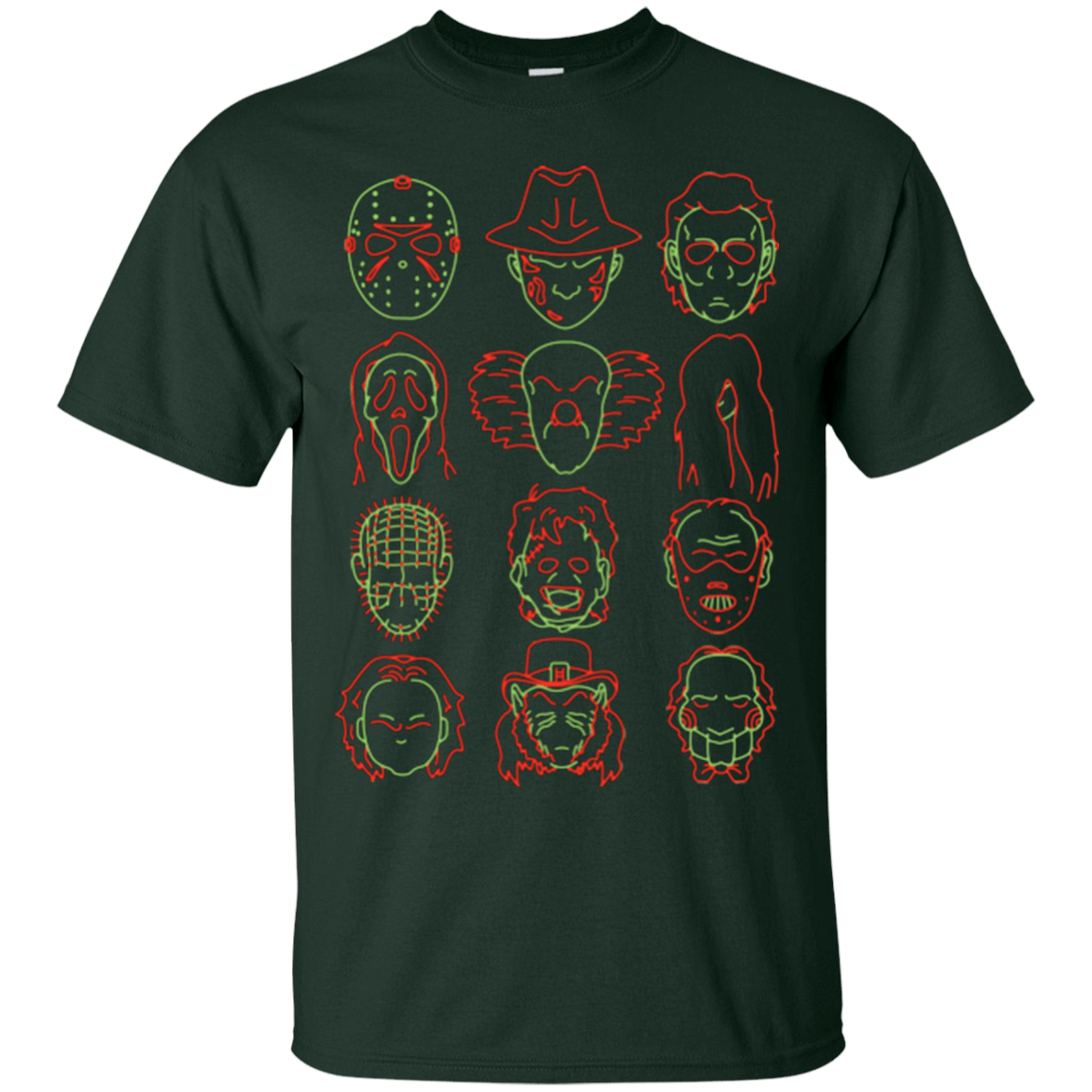 T-Shirts Forest / Small HORROR HEADS T-Shirt