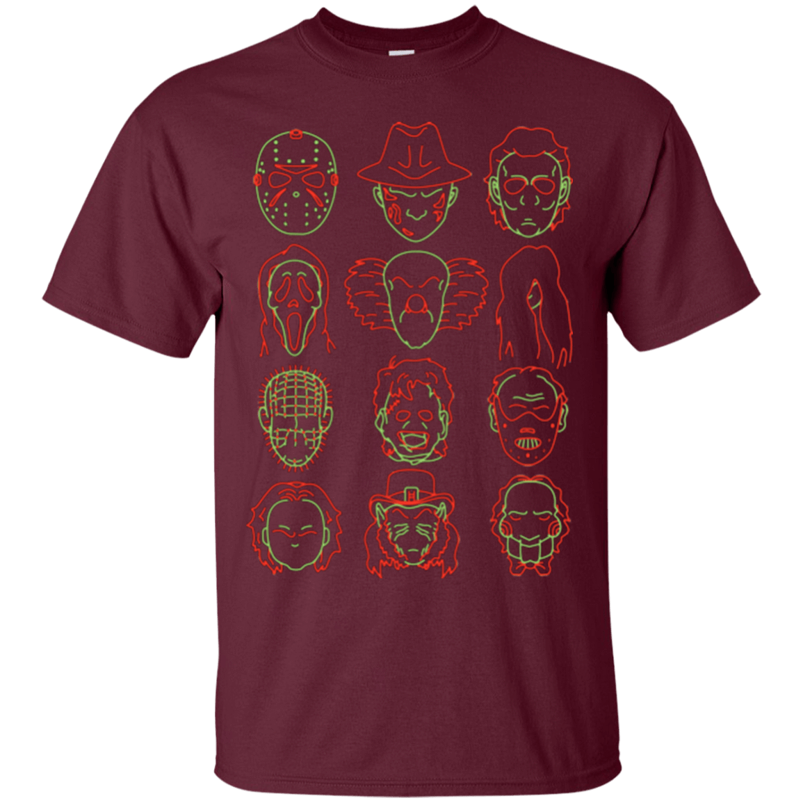 T-Shirts Maroon / Small HORROR HEADS T-Shirt