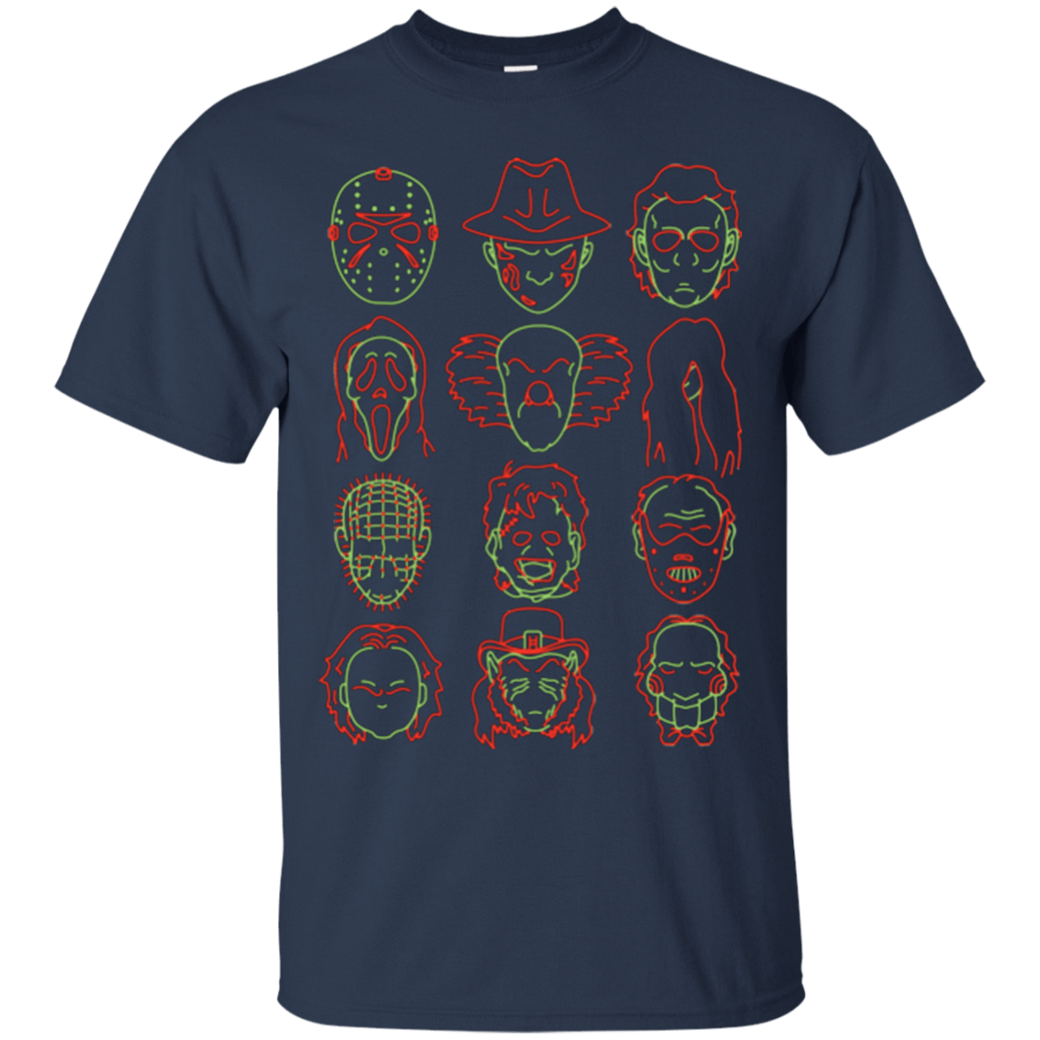 T-Shirts Navy / Small HORROR HEADS T-Shirt