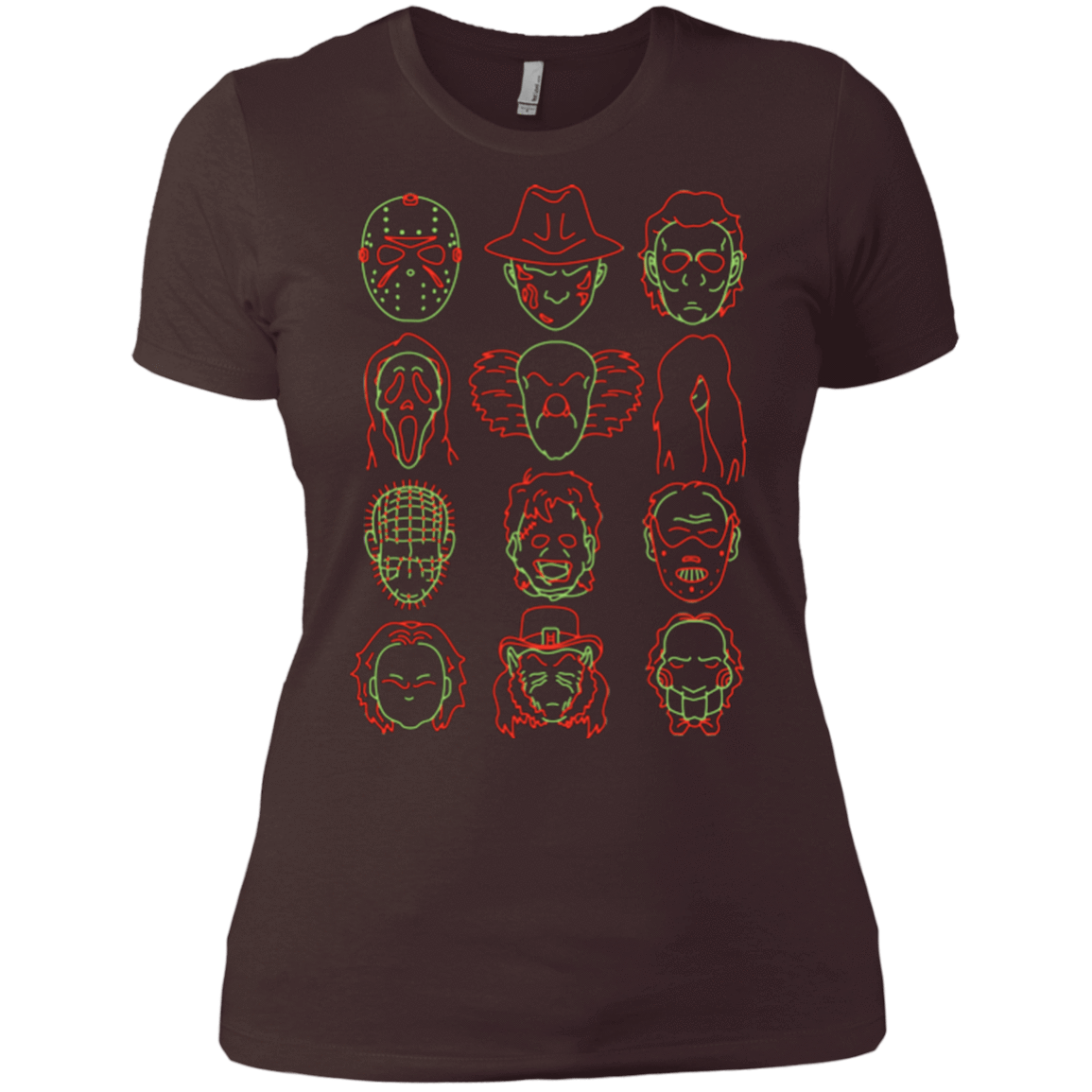 T-Shirts Dark Chocolate / X-Small HORROR HEADS Women's Premium T-Shirt