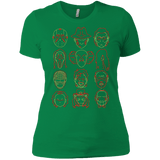 T-Shirts Kelly Green / X-Small HORROR HEADS Women's Premium T-Shirt