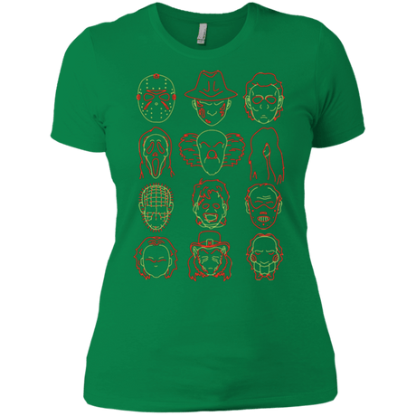 T-Shirts Kelly Green / X-Small HORROR HEADS Women's Premium T-Shirt