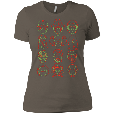 T-Shirts Warm Grey / X-Small HORROR HEADS Women's Premium T-Shirt