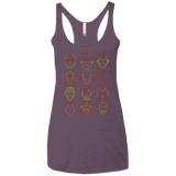 T-Shirts Vintage Purple / X-Small HORROR HEADS Women's Triblend Racerback Tank