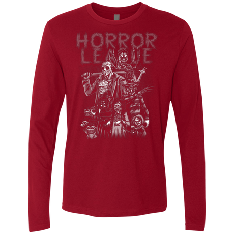T-Shirts Cardinal / Small Horror League Men's Premium Long Sleeve