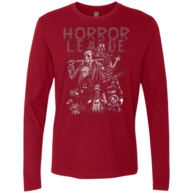 T-Shirts Cardinal / Small Horror League Men's Premium Long Sleeve