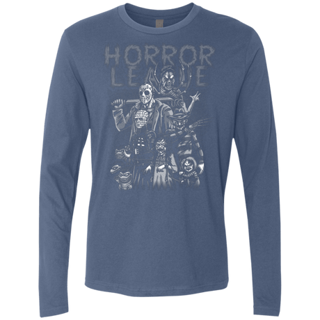 T-Shirts Indigo / Small Horror League Men's Premium Long Sleeve