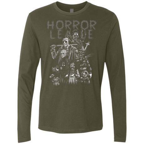 T-Shirts Military Green / Small Horror League Men's Premium Long Sleeve