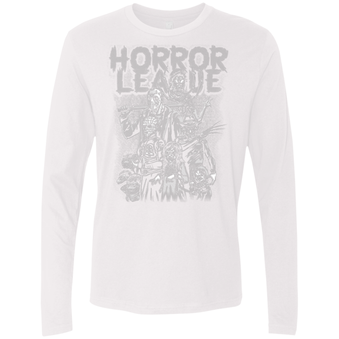 T-Shirts White / Small Horror League Men's Premium Long Sleeve