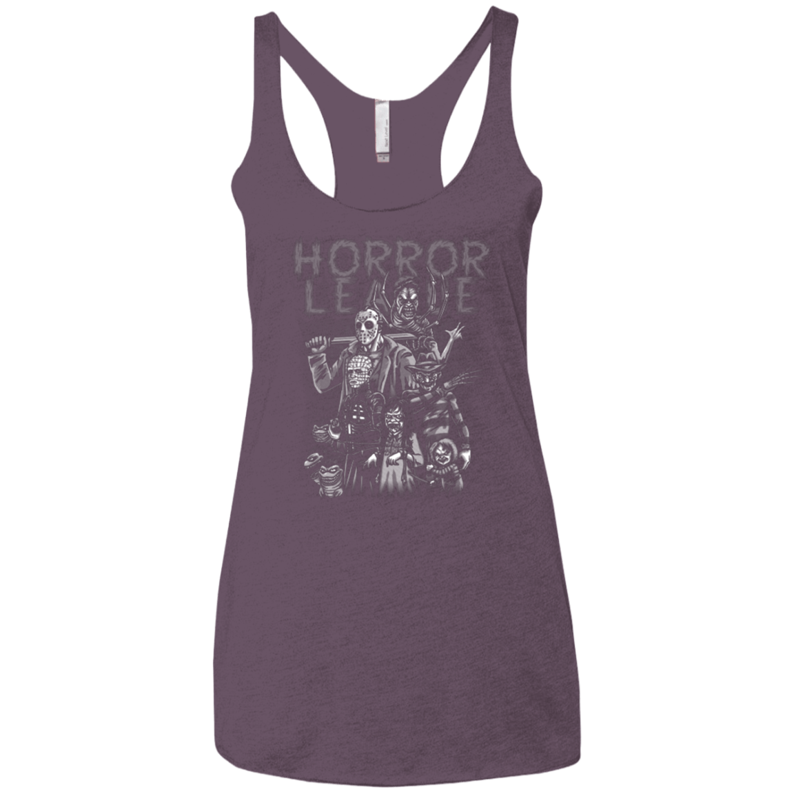 T-Shirts Vintage Purple / X-Small Horror League Women's Triblend Racerback Tank