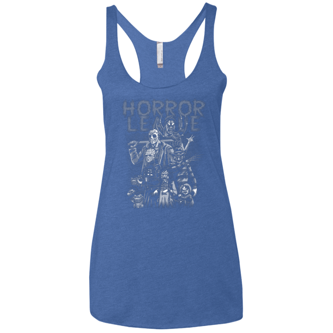 T-Shirts Vintage Royal / X-Small Horror League Women's Triblend Racerback Tank