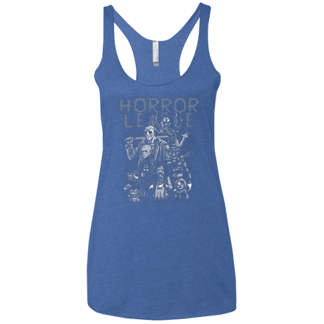 T-Shirts Vintage Royal / X-Small Horror League Women's Triblend Racerback Tank