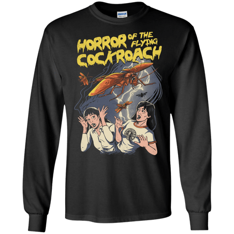 T-Shirts Black / S Horror of the Flying Cockroach Men's Long Sleeve T-Shirt