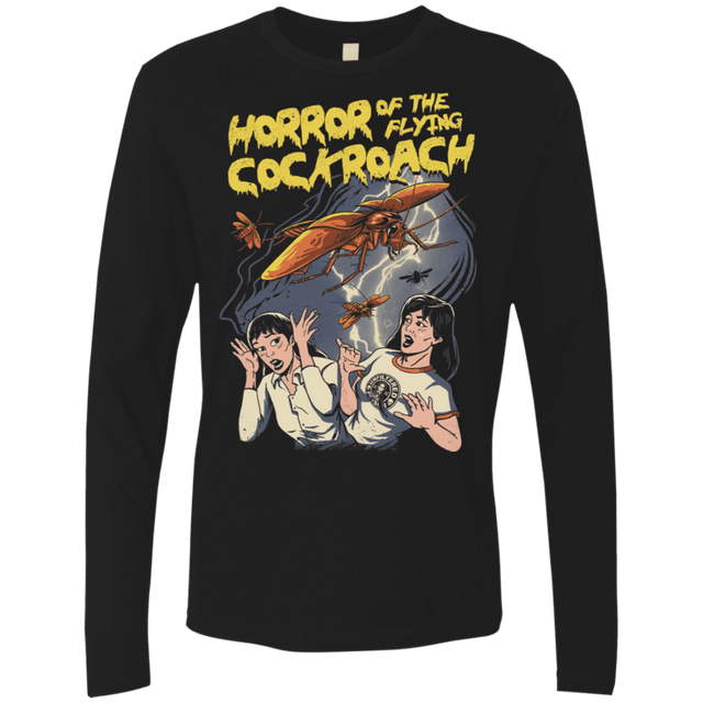 T-Shirts Black / S Horror of the Flying Cockroach Men's Premium Long Sleeve
