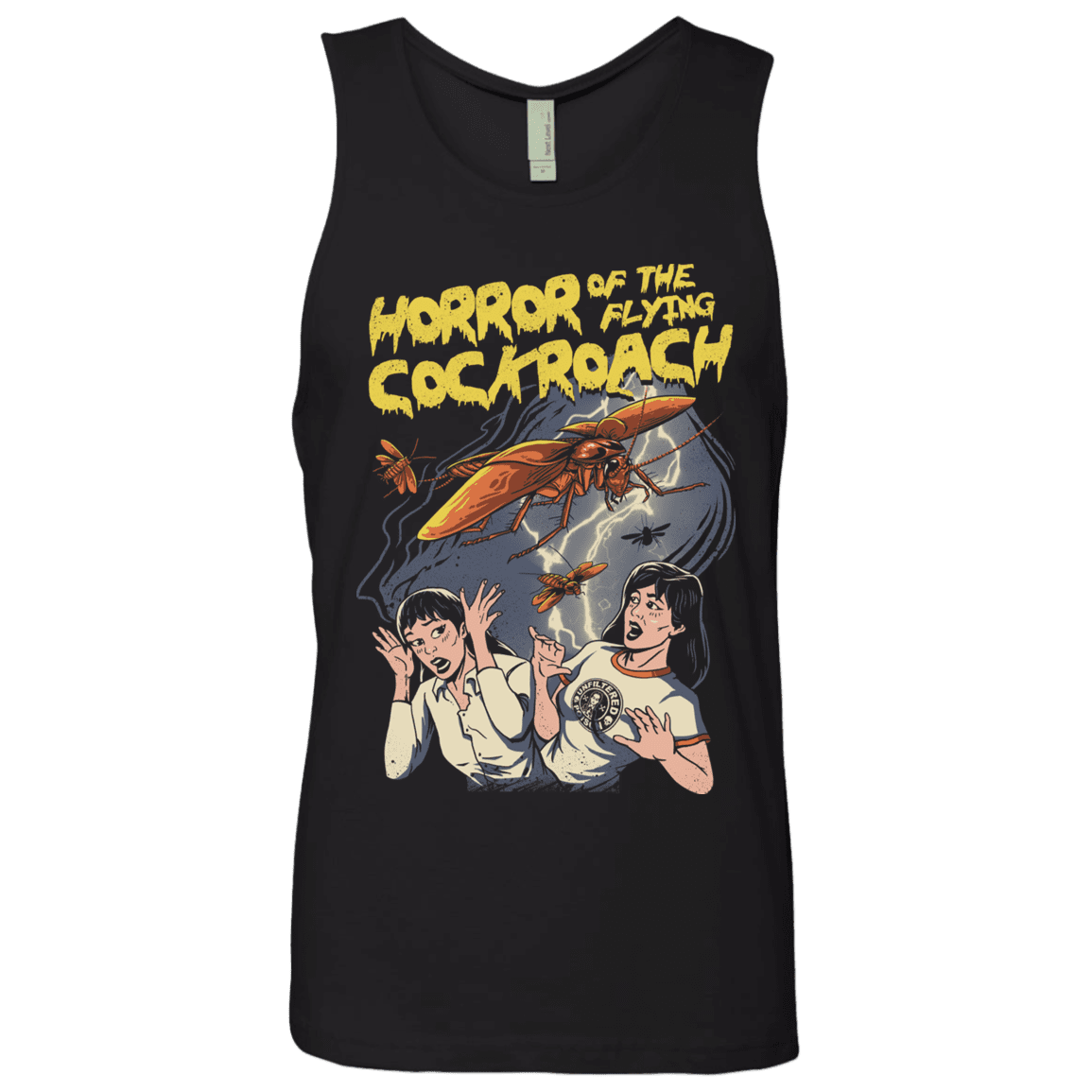 T-Shirts Black / S Horror of the Flying Cockroach Men's Premium Tank Top