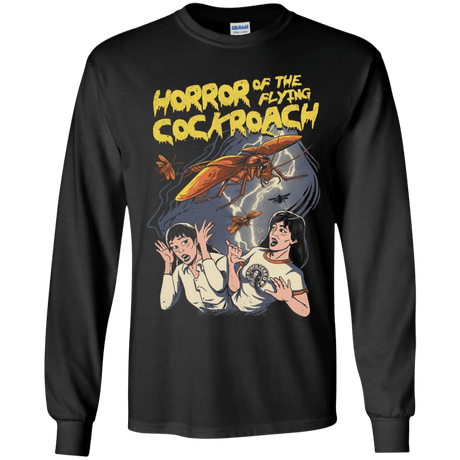 T-Shirts Black / YS Horror of the Flying Cockroach Youth Long Sleeve T-Shirt