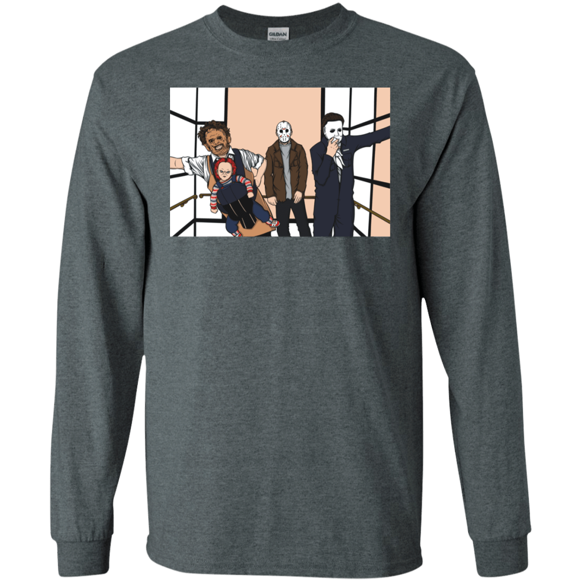 T-Shirts Dark Heather / S Horror Pack Men's Long Sleeve T-Shirt