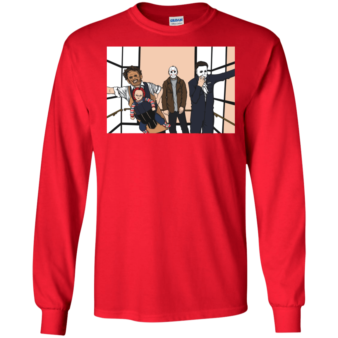 T-Shirts Red / S Horror Pack Men's Long Sleeve T-Shirt